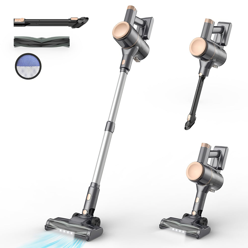 Cordless Stick Vacuum Cleaner 40 Min Runtime Lightweight HEPA Filter