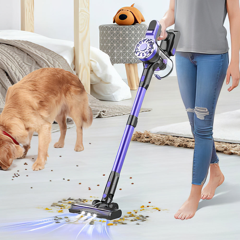 Cordless Stick Vacuum Cleaner 35 Min Runtime Lightweight HEPA Filter