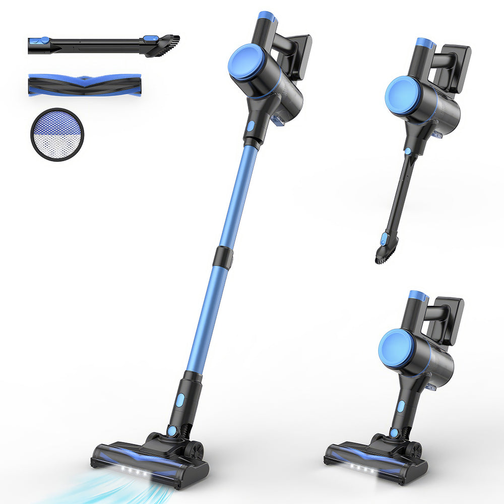 Cordless Stick Vacuum Cleaner 40 Min Runtime Lightweight HEPA Filter