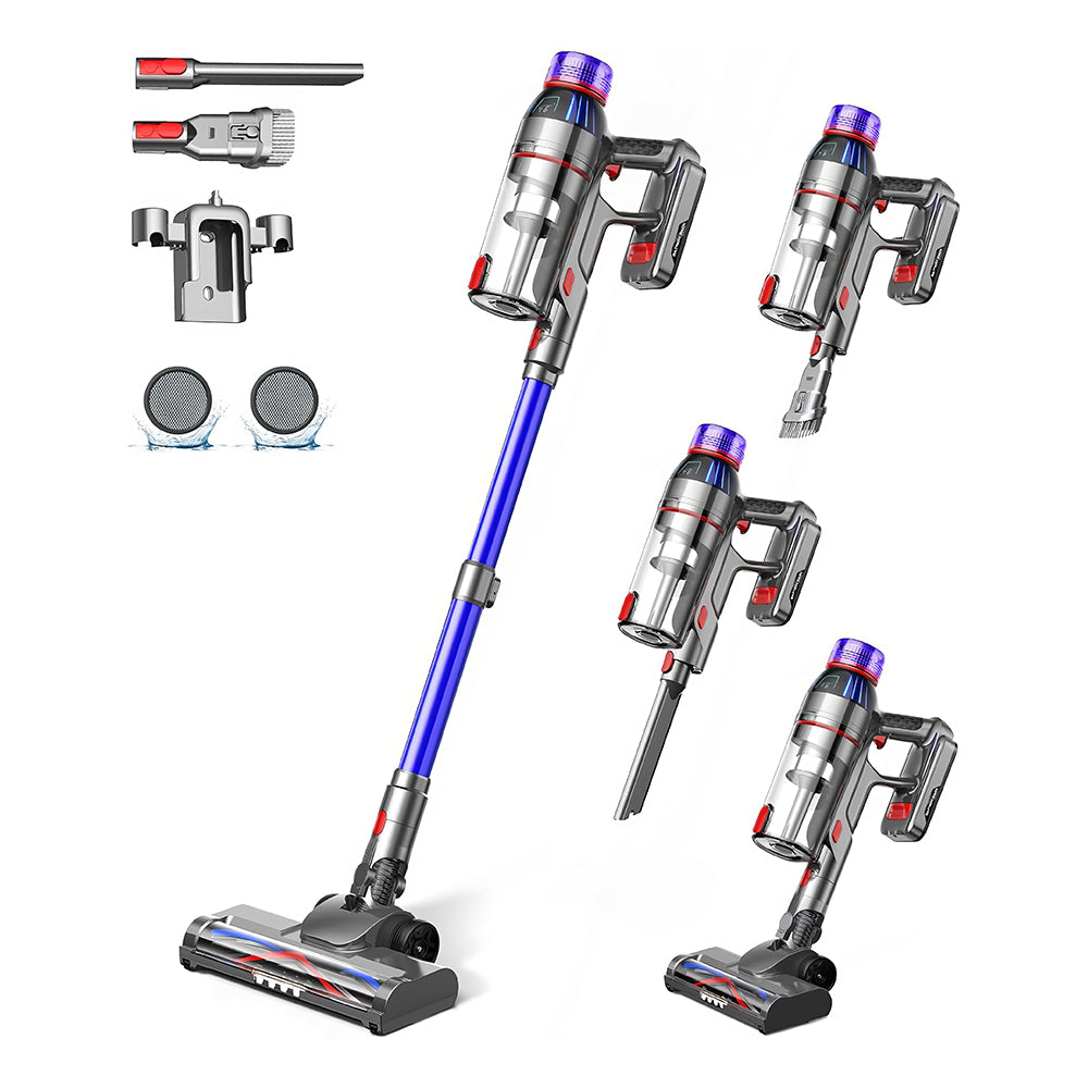 Cordless Stick Vacuum Cleaner Lightweight 550W HEPA Filtration