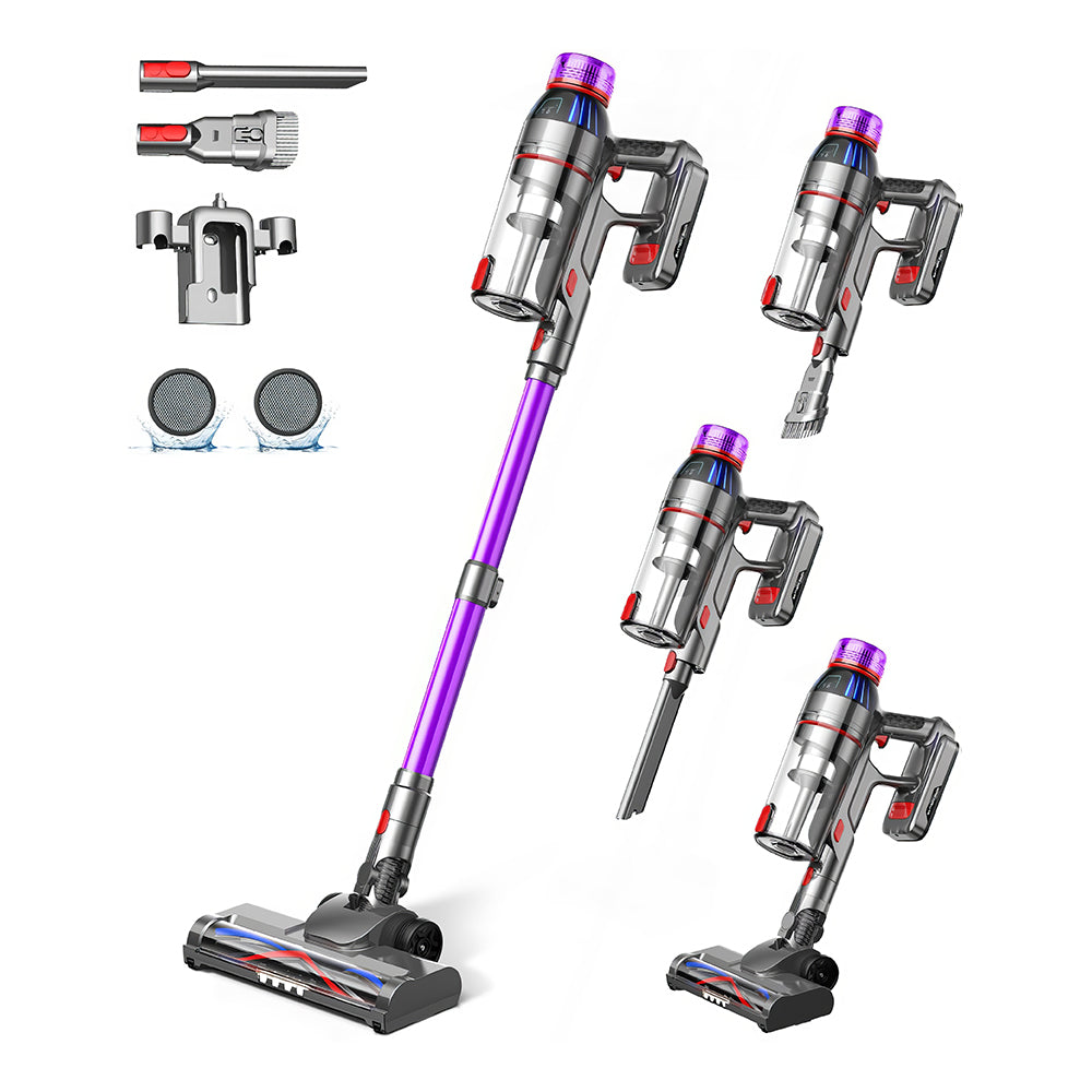 Cordless Stick Vacuum Cleaner Lightweight 550W HEPA Filtration