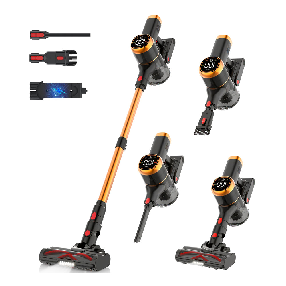 Cordless Stick Vacuum Cleaner 450W 40000Pa Touch Screen HEPA