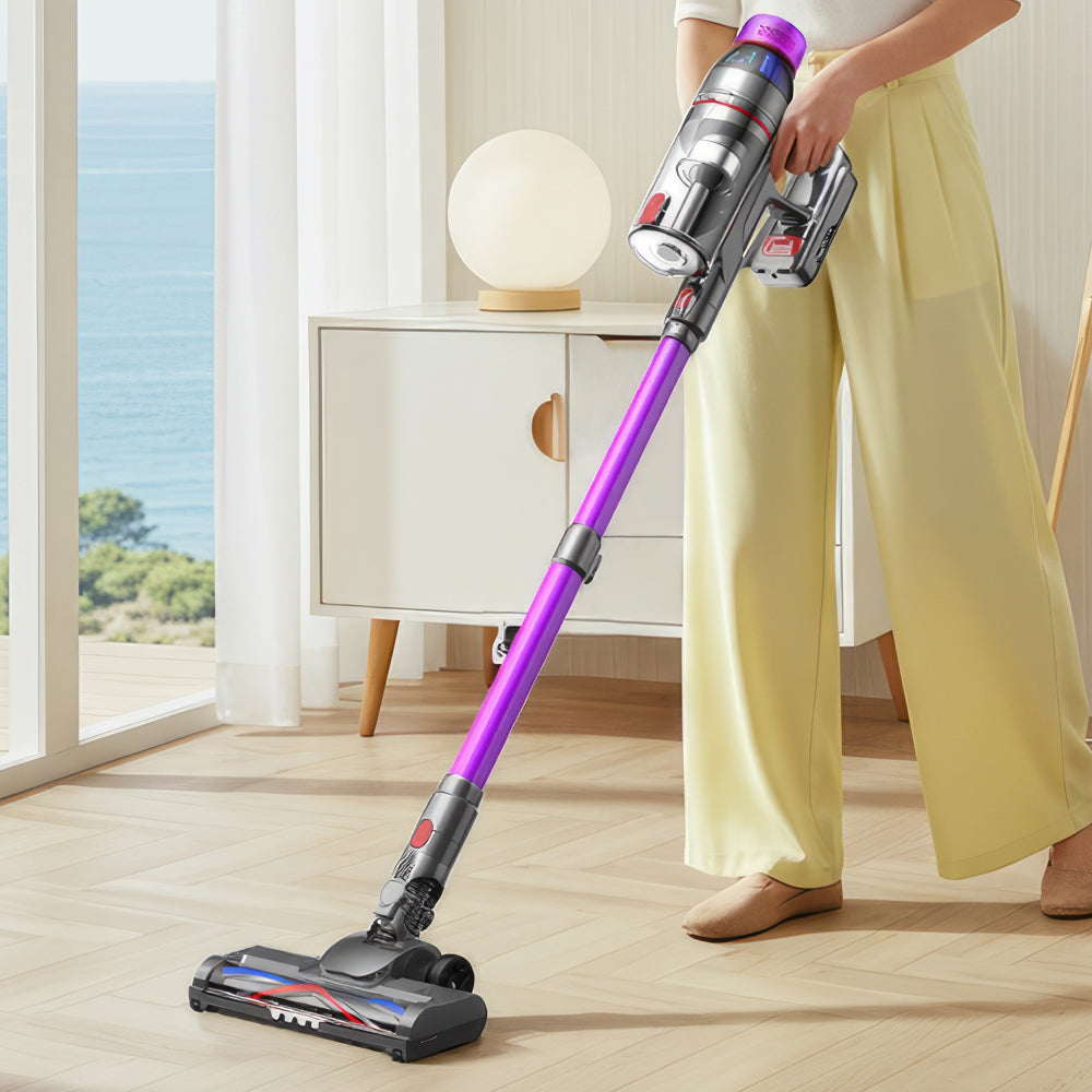 Cordless Stick Vacuum Cleaner Lightweight 550W HEPA Filtration