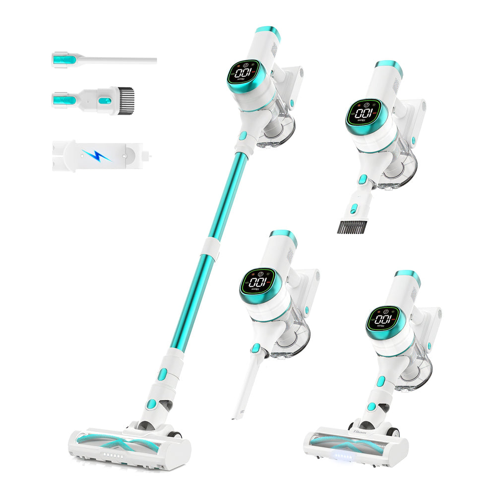 Cordless Stick Vacuum Cleaner 450W 40000Pa Touch Screen HEPA