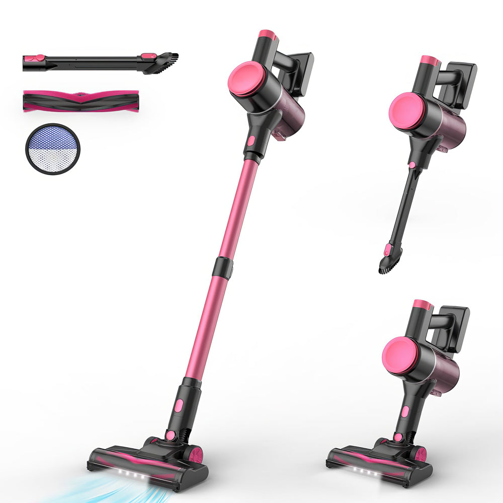 Cordless Stick Vacuum Cleaner 40 Min Runtime Lightweight HEPA Filter